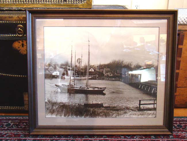 A rare and historic photo of the Bass River Bridge in South Yarmouth, Mass, circa 1880 — image 2